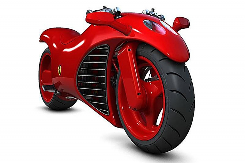 Le concept moto aux couleurs de Ferrari Concep11