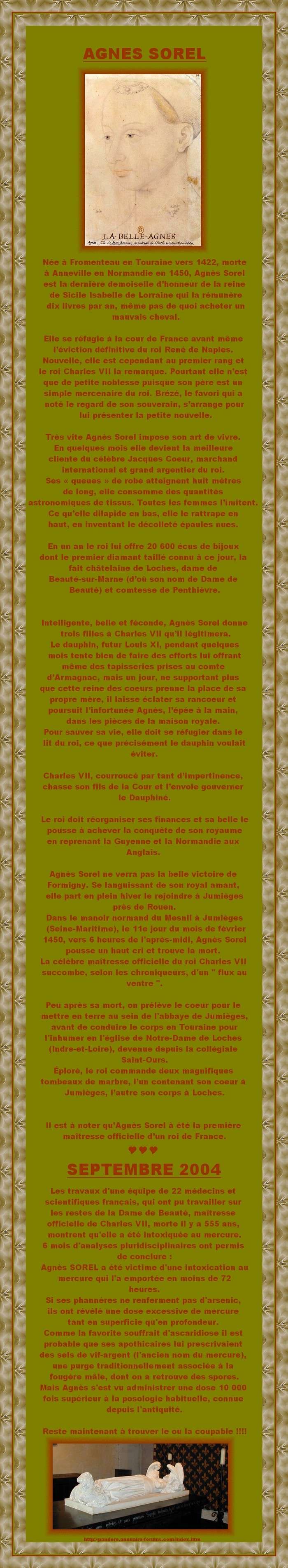 AGNES SOREL FAVORITE DE CHARLES VII 000136