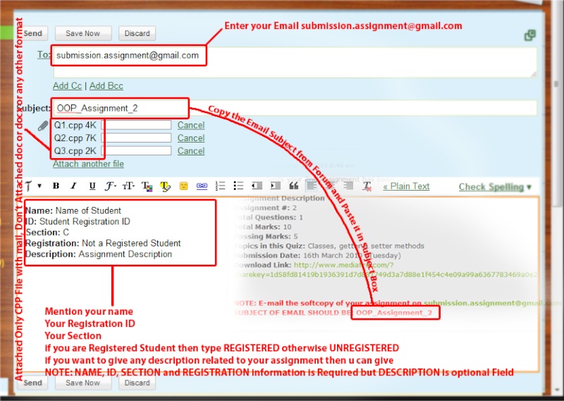 Procedure of Email your Assignment Submis10