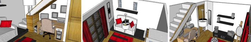 Un salon avec un bureau coexistant comme dans un cocon !!! (photo p.1, 2 et 10) - Page 2 3d_sim11