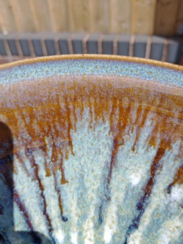 Large drip glaze bowl, Chris Brewchorne Img_2259