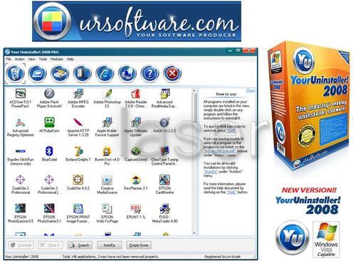 Your Uninstaller Pro! 2008 : Xóa sạch phần mềm mình gỡ bõ!!! (Có lợi lắm đó nha!) Yourun10