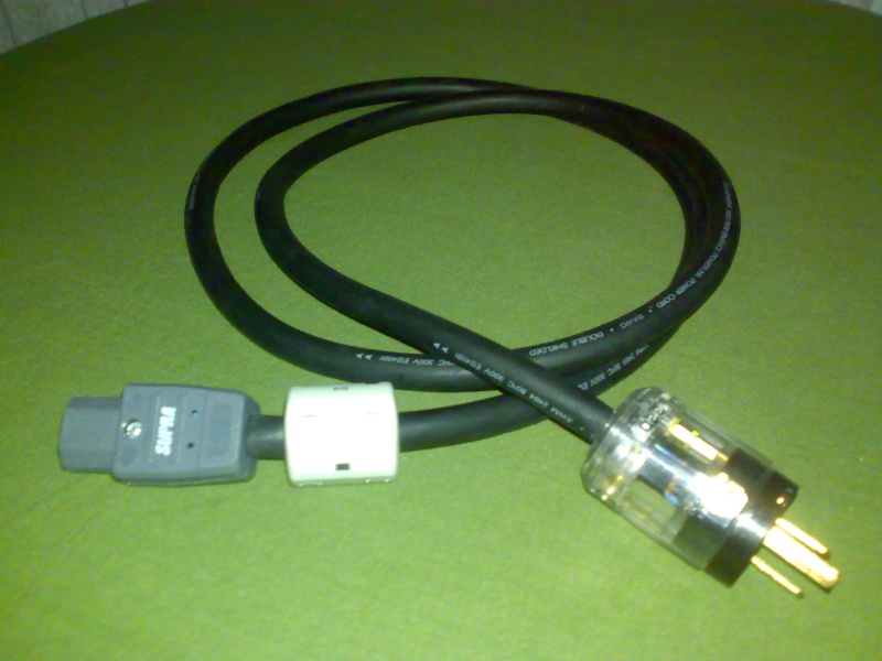 Transparent High Performance PowerLink power cord (Used) SOLD 18062011
