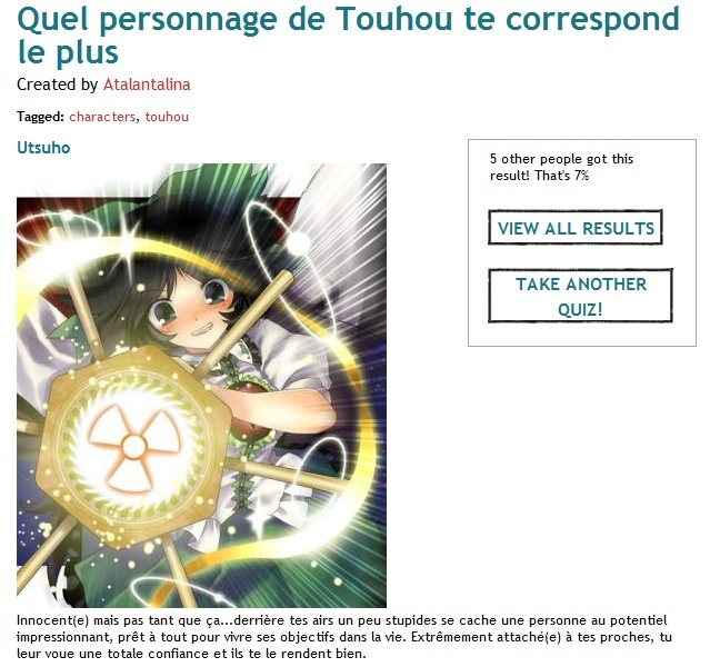 Quizz:  A quel personnage de Touhou ressemblez  vous? - Page 3 Person10