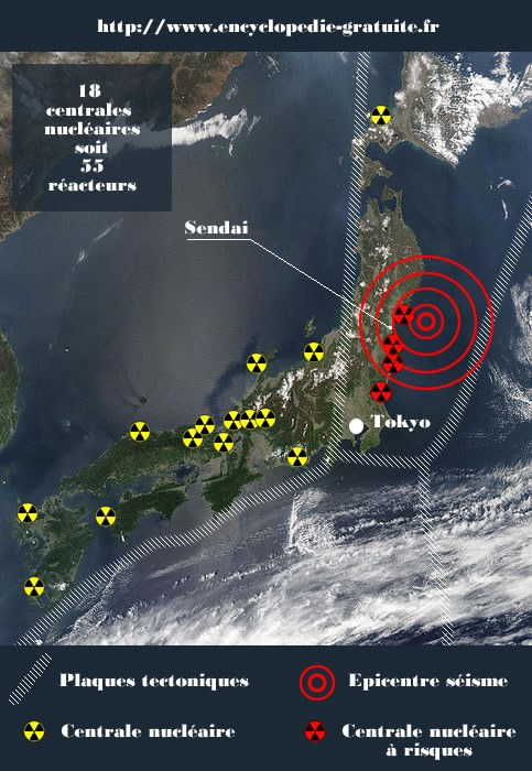 Cartes, schémas, images en rapport avec la catastrophe nucléaire japonaise. Carte-14