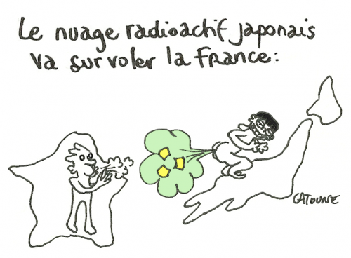 Dossier sur la catastrophe nucléaire au Japon : articles, infos, cartes et schémas. Nuage-10