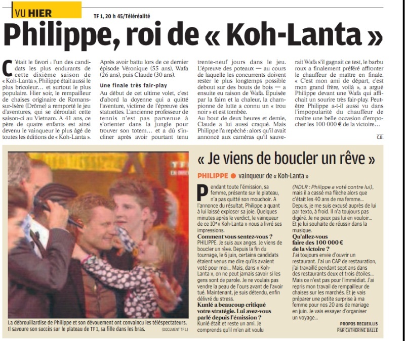 infos/revue de presse sur Koh-lanta Vietnam 2010 - Page 11 0133