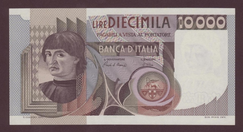 quale la banconota italiana che ricordate con affetto particolare? 0914