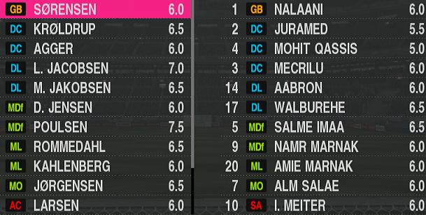 Groupe H: J3/ Danemark 1-0 EAU 313