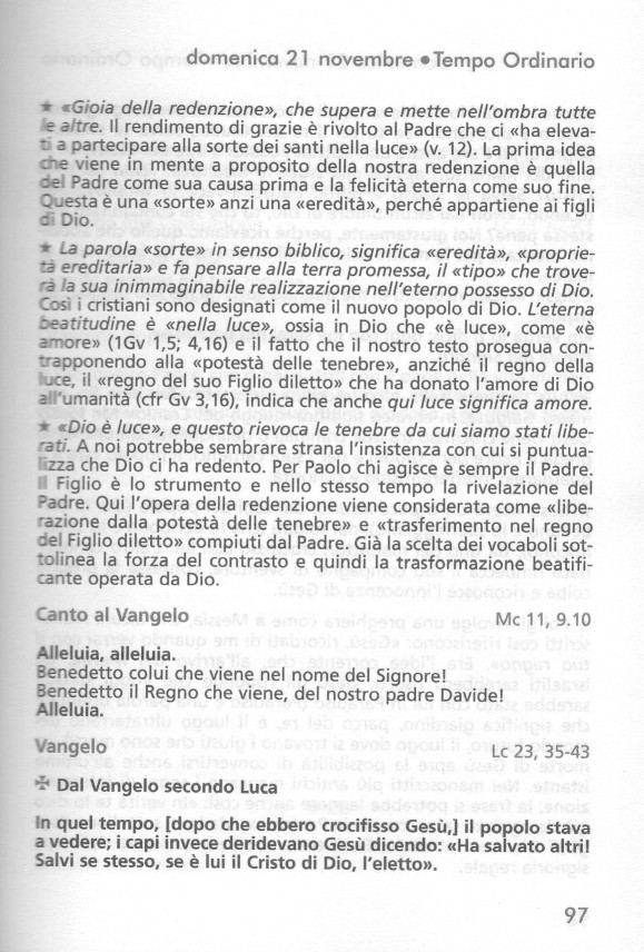 domenica 21 novembre 9710