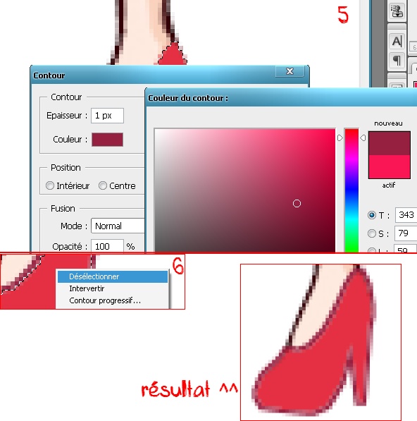 Faire des chaussures avec Photoshop C2_bmp11