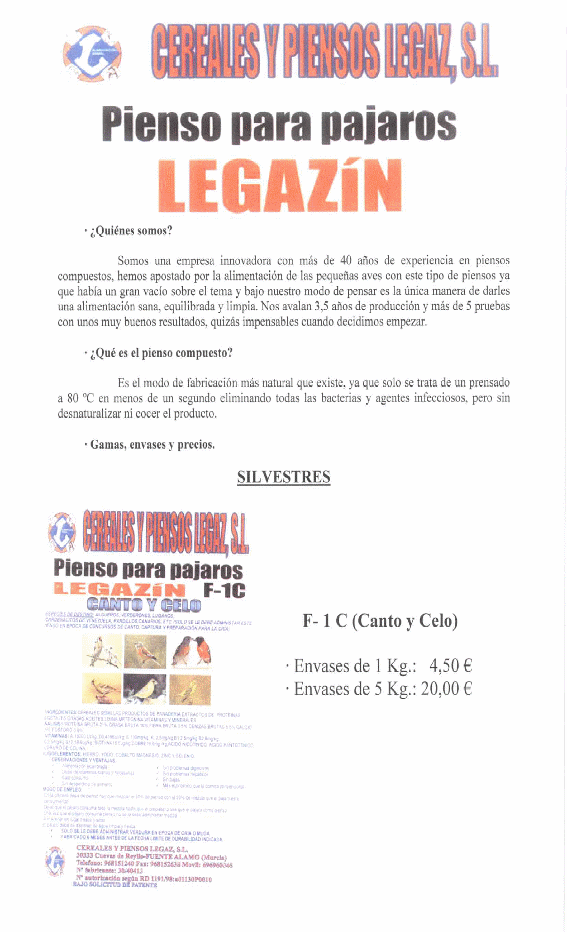  PRODUCTOS PIENSOS LEGAZIN Produc10