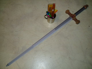 papercraft épée taille réel Finish10