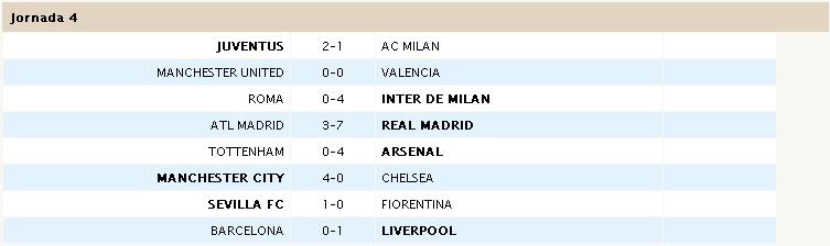 PARTIDOS JORNADA 4 Jor_4_10