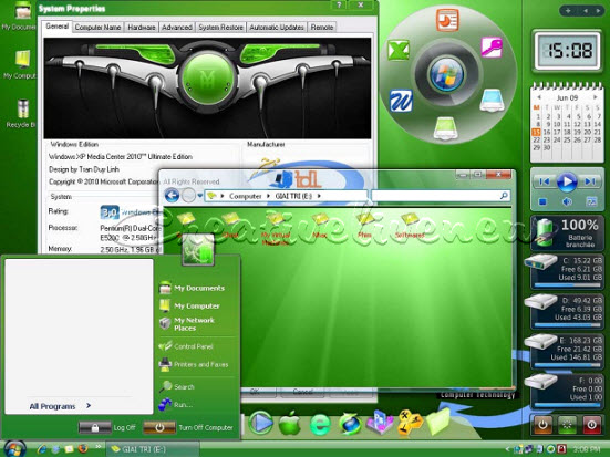 Windows XP SP3 Media Center 2010 Super MultiBootable v3.6 September.2009 | 4.2 GB 147110