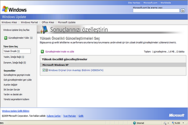 Windows XP Professional SP3 [Full Güncel + IE8 + Media Player 11 21b54e10