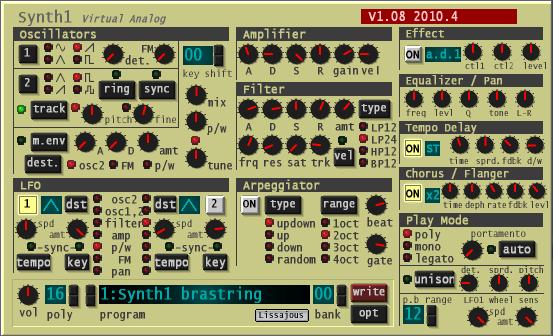 [Freeware-News] Ichiro Toda :  mise à jour du Synth 1 V 1.08 Synth110
