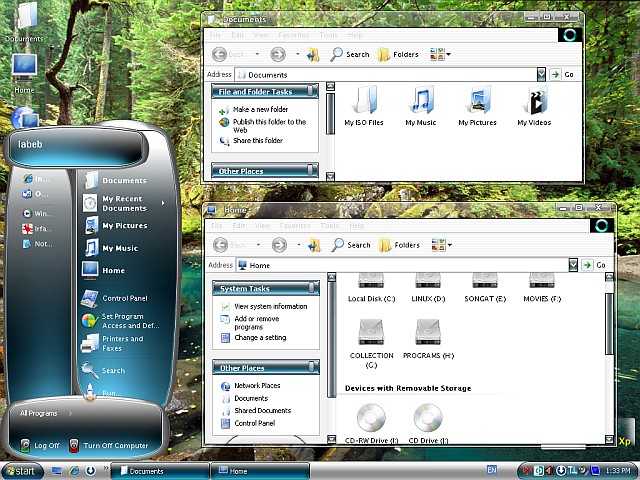 نسخة ويندوز كريستال الجديد الجميلة و الخفيفة Windows Crystal Xp   Window11