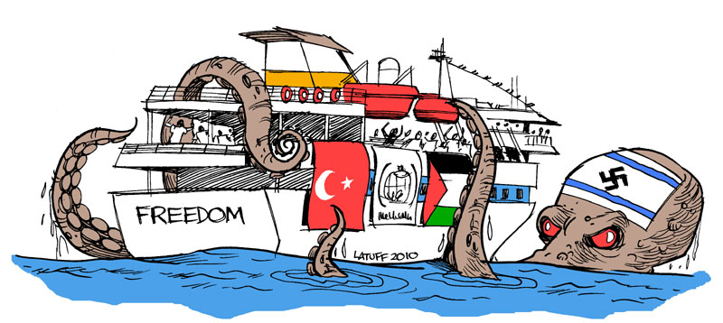 Caricature : Palestinien et Israéliens Bastar11