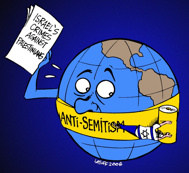 Caricature : Palestinien et Israéliens Palest16