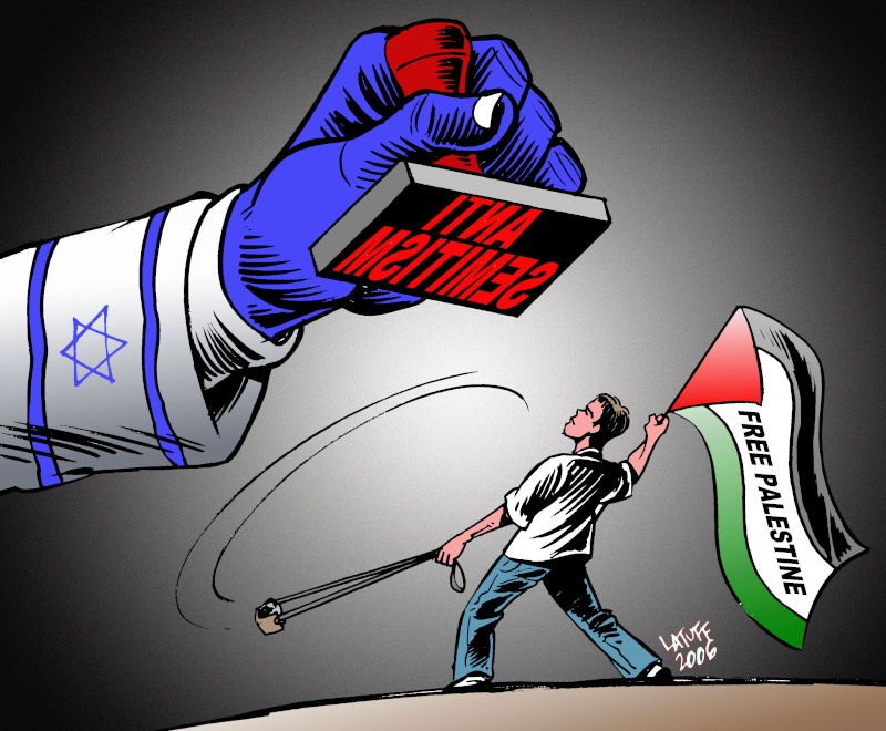 Caricature : Palestinien et Israéliens Palest17