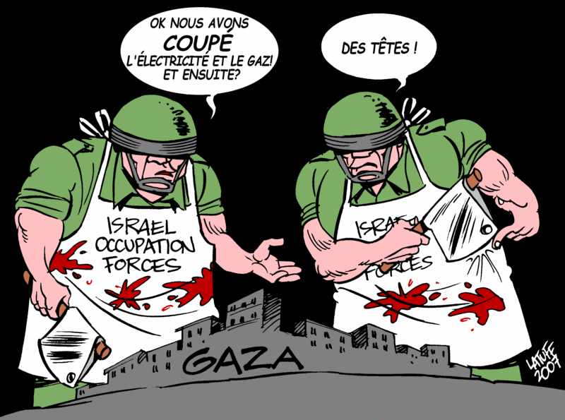 Caricature : Palestinien et Israéliens Palest19