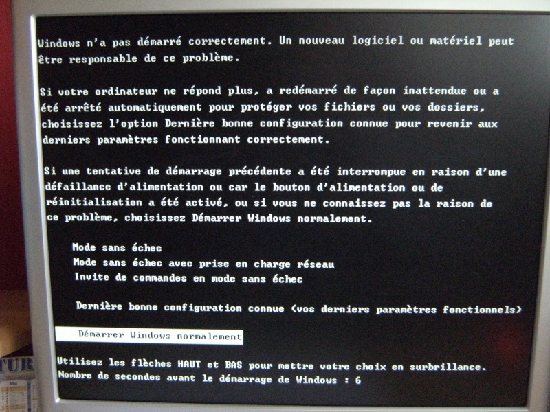 [Résolu] problème d'installation de Windows XP SP3 Dscf4910