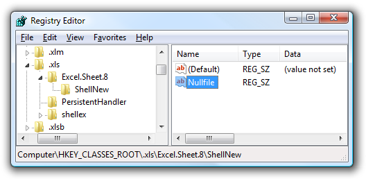 Tambahkan Word / Excel 97-2003 Dokumen Kembali ke Menu "New" Konteks Setelah Instalasi Office 2007 Image713