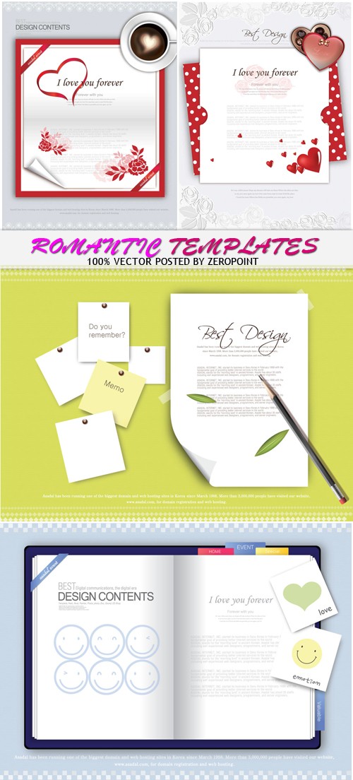 Romantic Templates Romant10