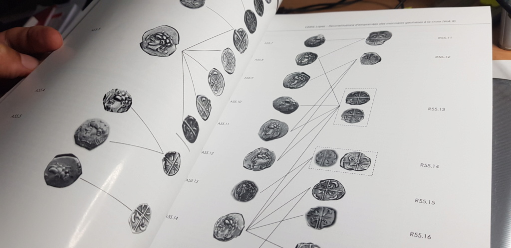 Reconstitutions d'empreintes des monnaies gauloises à la croix (deux volumes) 20191010