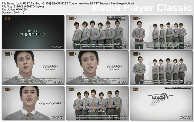 [Latin B2ST FanSub 101108] BEAST-B2ST Concert Aerolina BEAST Teaser # 6 (sub español) Latinb17