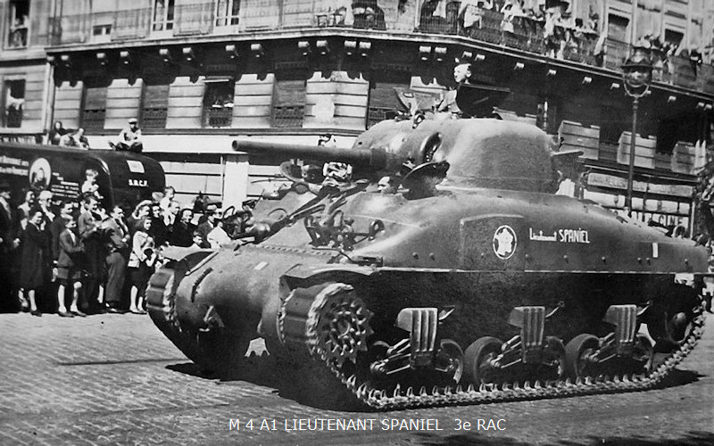 Chars Shermans des régiments d'artillerie Lieute14