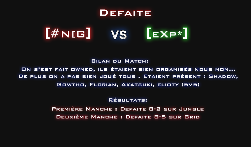 eXp* vs #N[G Expvsn10