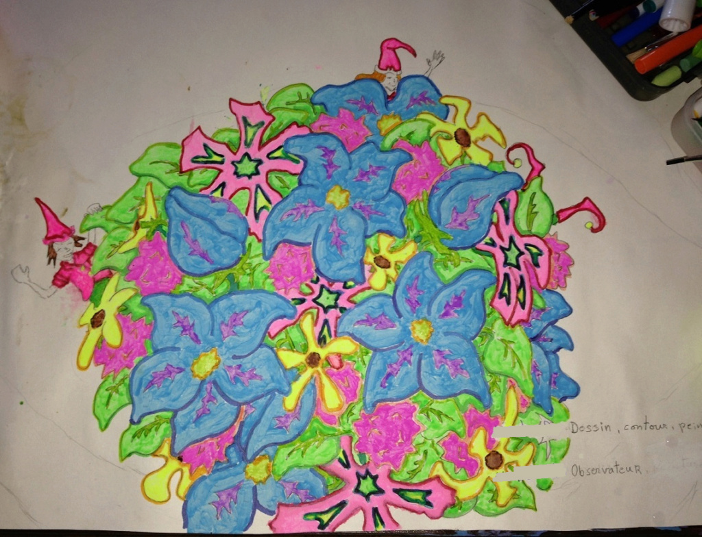 Dessin/Peinture : Bouquet de Fleurs  Des14411