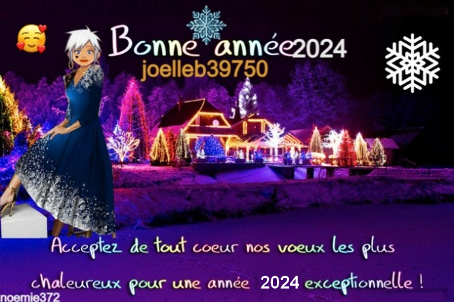 banniere de la nouvelle annee 2024  Joelle14