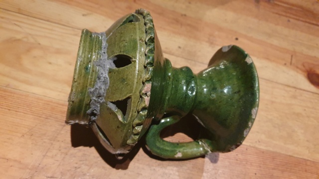 Green Candle Holder 20230110