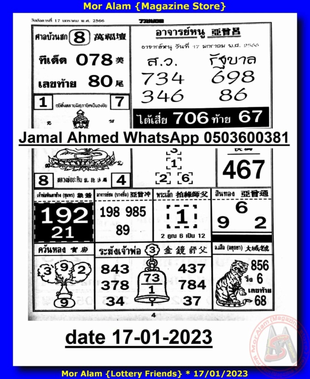 Mr-Shuk Lal Lotto 100% 1st-2nd-3rd Paper 17-01-2023 - Page 2 32257610