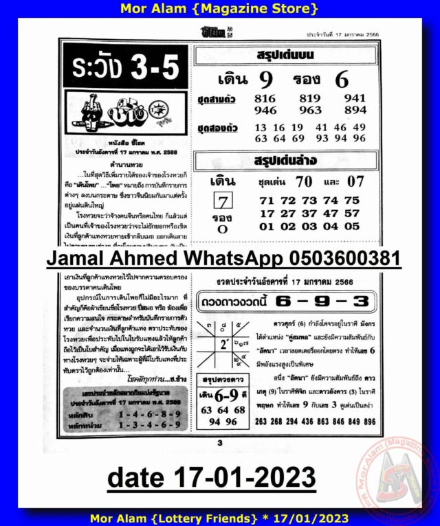 Mr-Shuk Lal Lotto 100% 1st-2nd-3rd Paper 17-01-2023 - Page 2 32312910