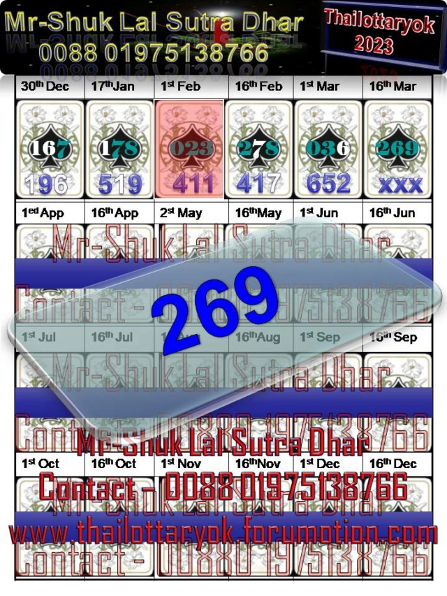 Mr-Shuk Lal Lotto 100% Free 16-03-2023 - Page 2 Maste305