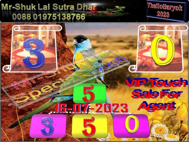 Mr-Shuk Lal Lotto 100% VIP 16-07-2023 Maste343