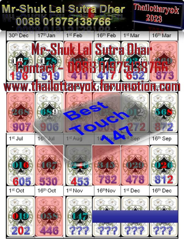 Mr-Shuk Lal Lotto 100% Free 01-11-2023 - Page 3 Maste373