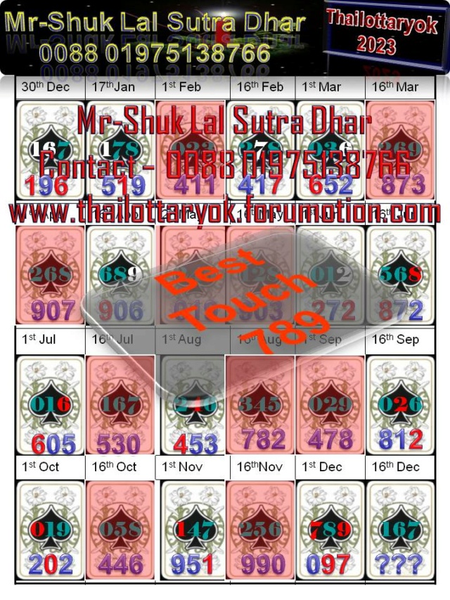 Mr-Shuk Lal Lotto 100% Win Free 16-12-2023 - Page 5 Maste381