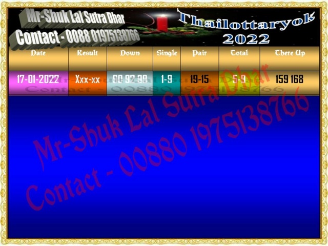 Mr-Shuk Lal Lotto 100% VIP 17-01-2022 Set_pa11