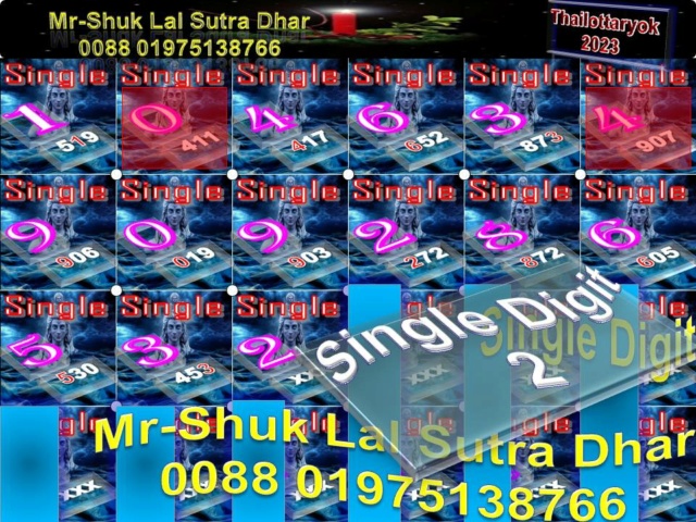 Mr-Shuk Lal Lotto 100% Free 01-09-2023 Singl456