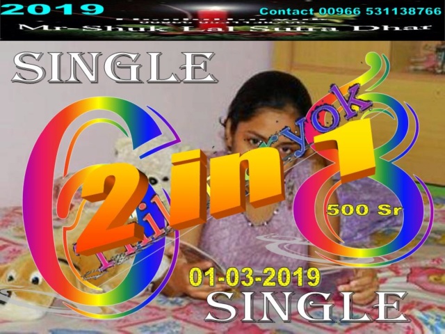 Mr-Shuk Lal 100% Tips 16-03-2019 Single45