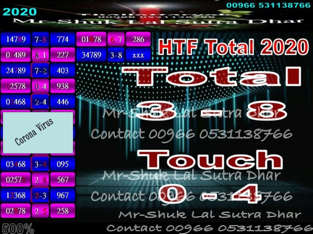 Mr-Shuk Lal Lotto 100% Free & VIP 16-08-2020 Total61