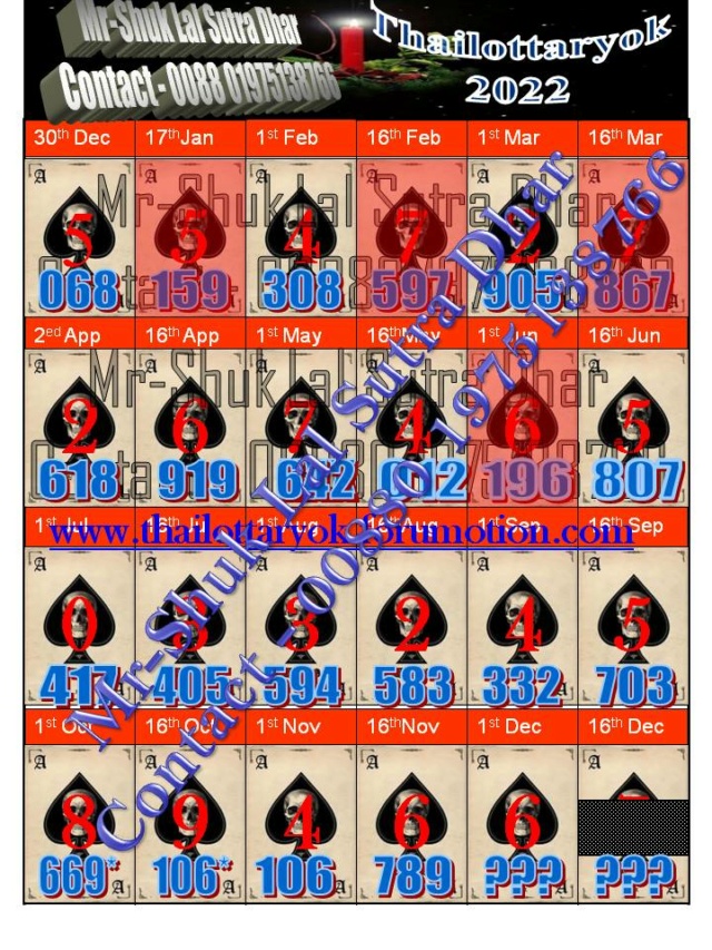 Mr-Shuk Lal Lotto 100% Free 01-12-2022 - Page 2 Yearl118