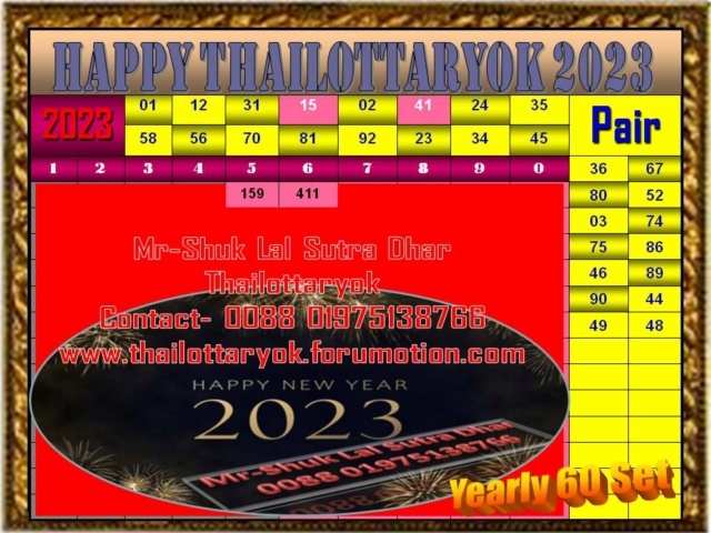 Mr-Shuk Lal Lotto 100% Free 16-02-2023 Yearl125