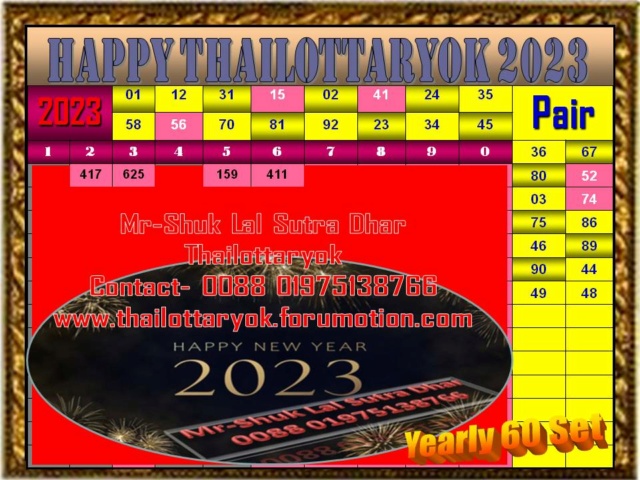 Mr-Shuk Lal Lotto 100% Free 01-04-2023 - Page 8 Yearl132