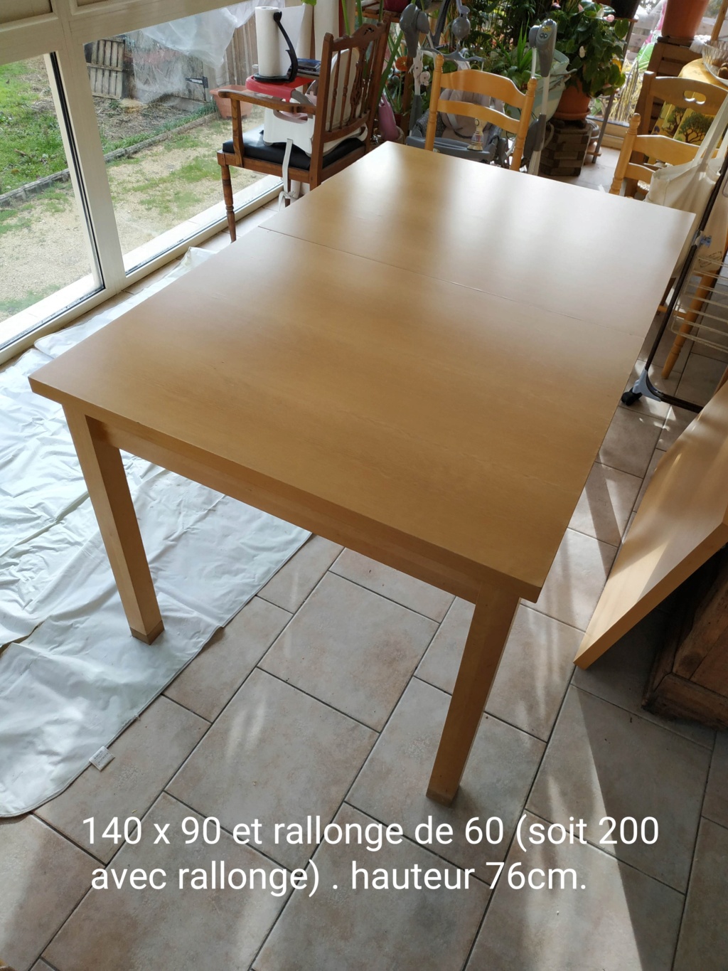 Vends Table rectangulaire de Salon. 140*90 Img_2133